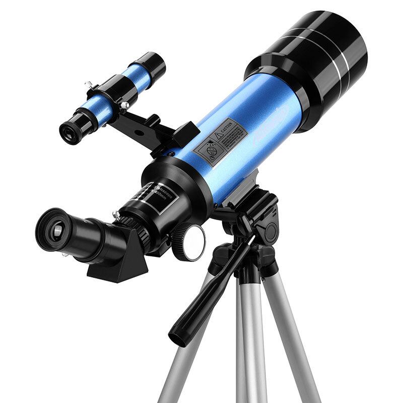 Eu Direct Aomekie 40070 66x Hd Astronomický Dalekohled 70mm Refraktorový Teleskop Vztyčující Okulár 3x Barlow Lens Finderscope Se Stativovým Telefonním Adaptérem