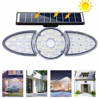 Led Solární Nástěnné Světlo Nastavitelná Hlava Ip65 Vodotěsné Super Jasné Tělo Senzorové Bodové Pro Venkovní Zahradu