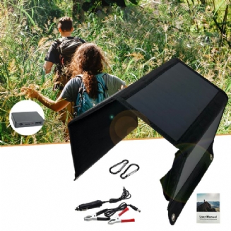 Leory 28w 12v Zaplavovací Solární Panel Nabíječka Generátor Pro Smartphone Tablet Light Power Bank Outdoor