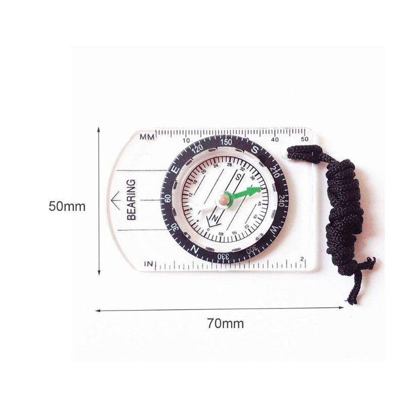 Mini Kompas Map Měřítko Pravítko Multifunkční Zařízení Outdoor