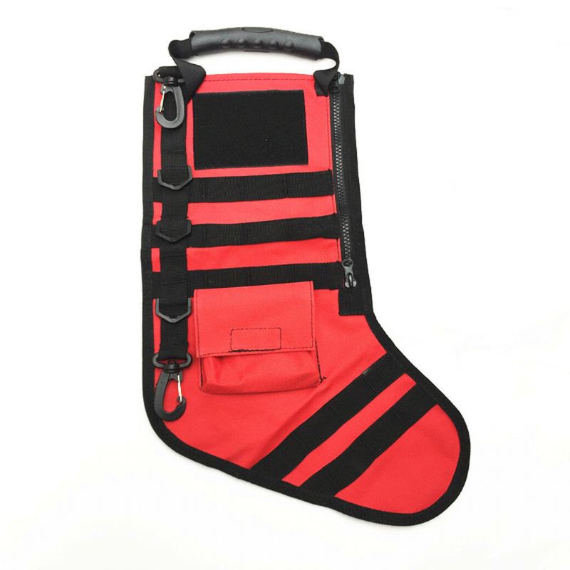 Molle Vánoční Dědeček Santa Socks Bag Vojenská Taktická Taška Outdoor Hunting Storage Bag Case