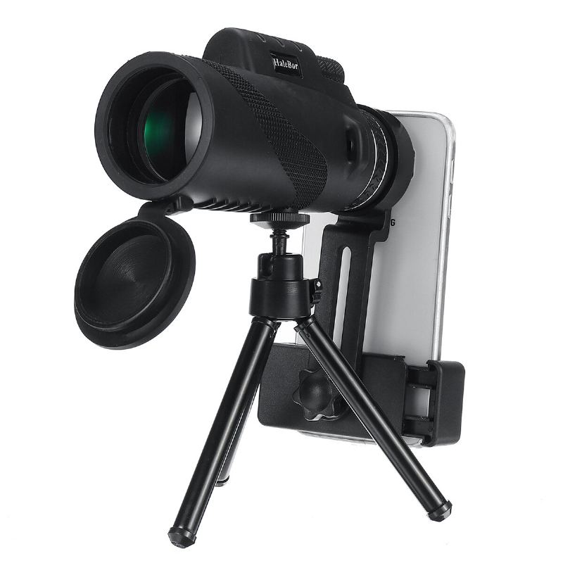 Monokulární Dalekohled 10x Hd Venkovní Teleskop S Optickým Objektivem Noční Vidění Tripod Telefon Klip