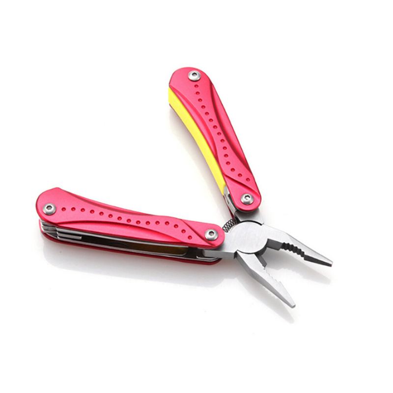 Multifunkční Skládací Kleště 9 V 1 Edc Otvírák Na Láhve Sharp Pocket Multitool Pilový List Nůž Šroubovák Venkovní Cestování