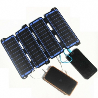 Nabíječka Solárních Panelů 14w Etfe Double Usb 5v 18v Dc Camping Skládací Solární Panel Pro Nabíjení Telefonu Power Bank