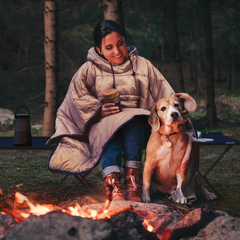 Nositelný Spací Pytel Zimní Pončo Kabát Outdoor Camping