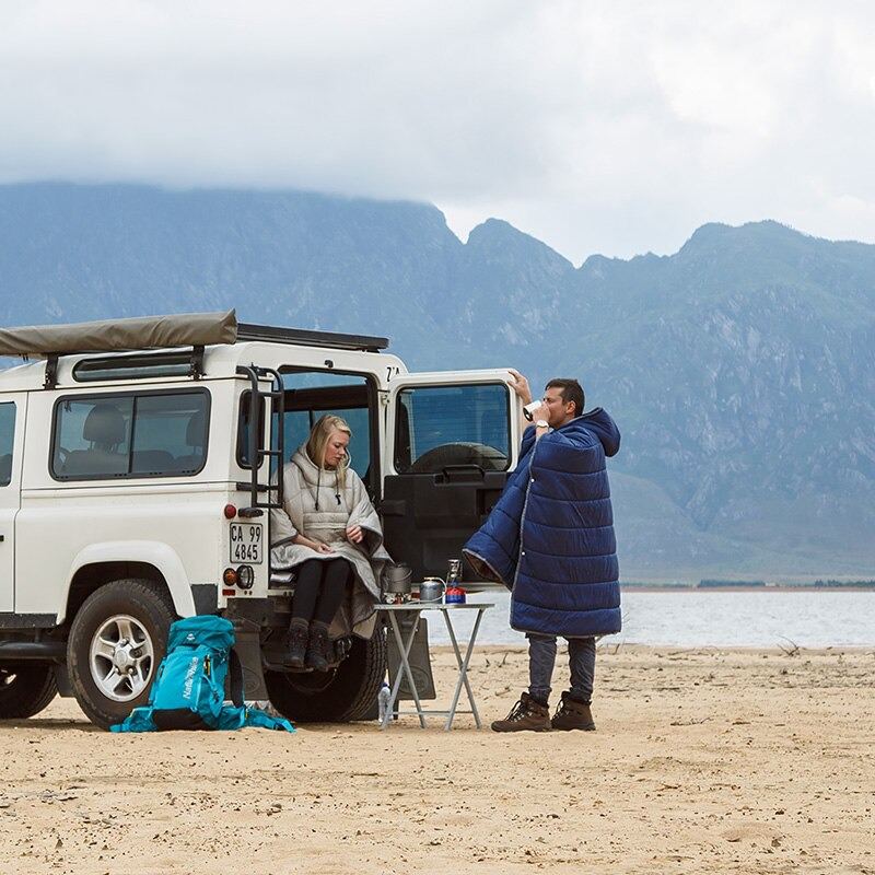 Nositelný Spací Pytel Zimní Pončo Kabát Outdoor Camping