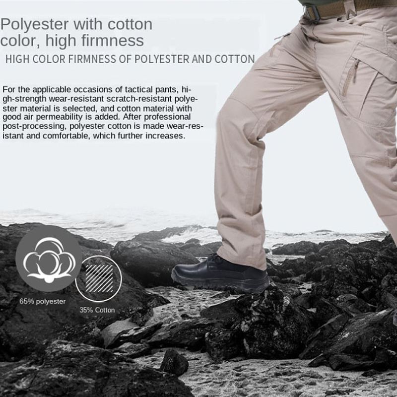 Pánské Taktické Kalhoty Multiple Pocket Cargo Pants