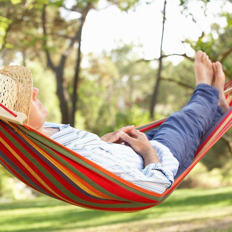 Plátno Camping Houpačka Závěsná Postel Venkovní Zahrada Cestování