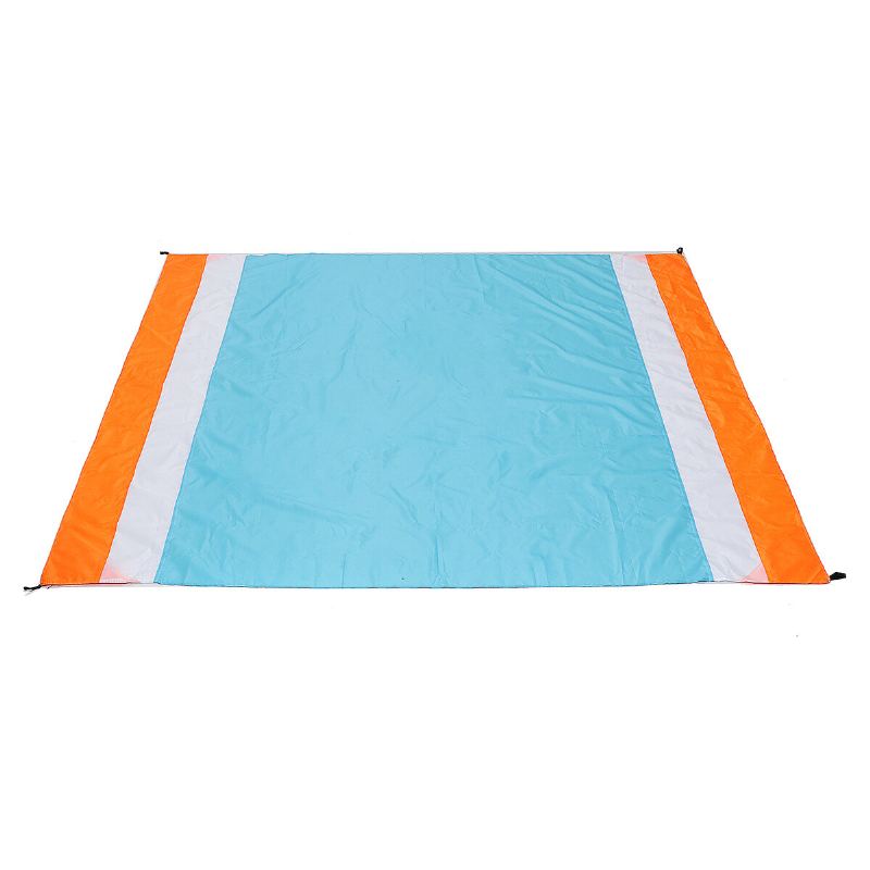 Plážová Podložka 200 X 210 cm Deka Bez Písku Vodotěsná Na Piknik Nadměrná Sluneční Clona Baldachýn Outdoor Camping Cestování