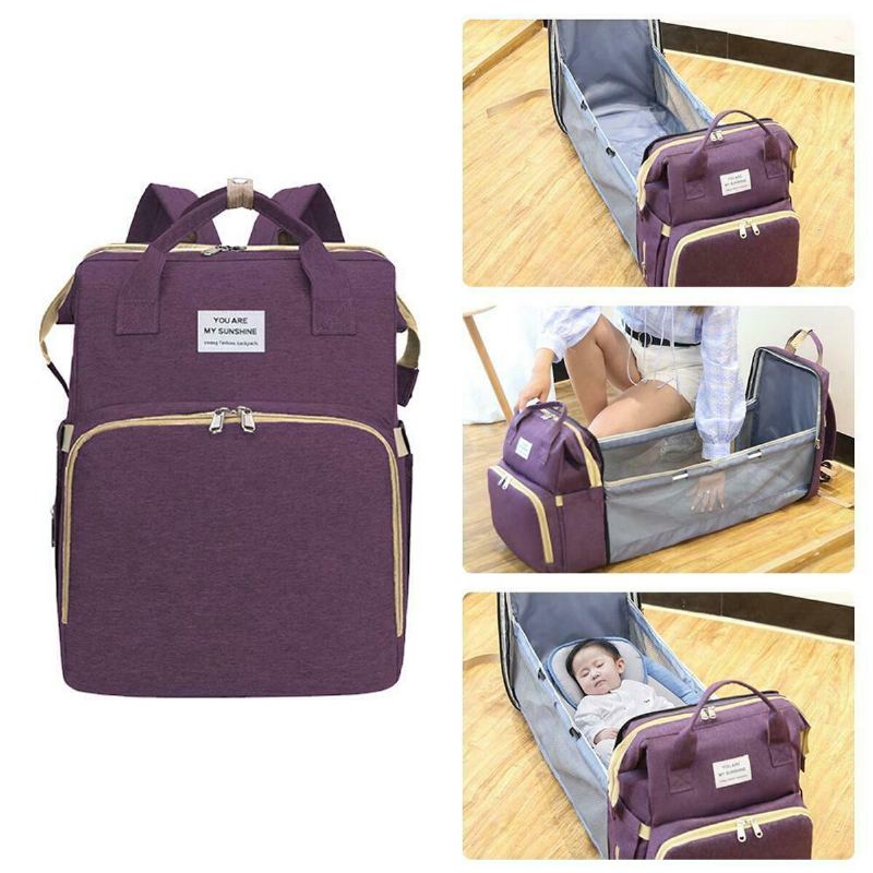 Přenosná Taška Na Plenky Skládací Baby Travel Large Backapack Outdoor Dětská Postýlka Mommy Bags