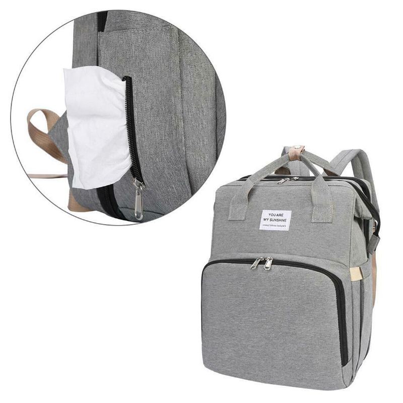 Přenosná Taška Na Plenky Skládací Baby Travel Large Backapack Outdoor Dětská Postýlka Mommy Bags