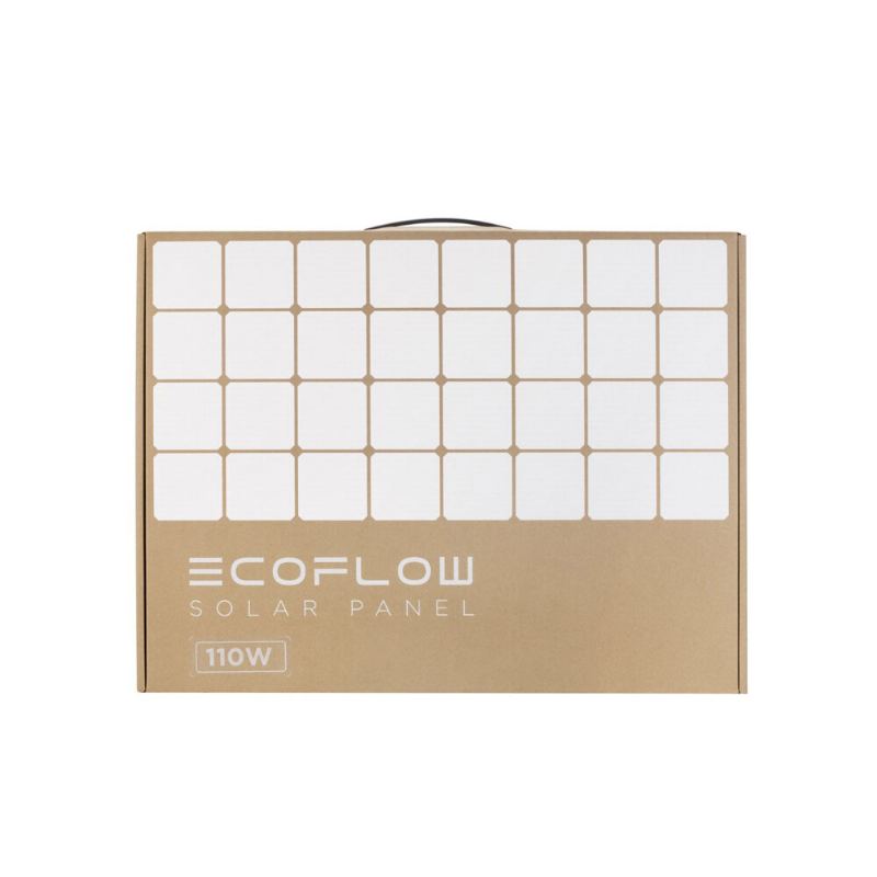 Us Direct Ecoflow 110w 21.6v Solární Panel Přenosný Napájecí Systém Nabíjení Baterie Generování Energie Pro Kempování Domácí Mobilní Použití