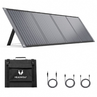 Us Direct Headwolf S100 100w 18v Přenosný Solární Panel Skládací Ip65 Vodotěsný Pro Elektrárnu