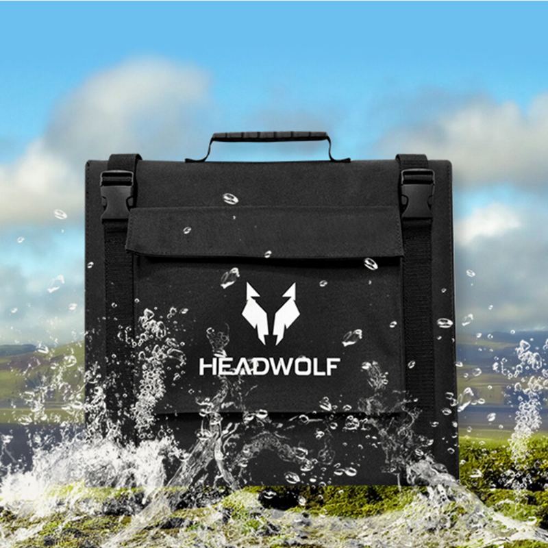 Us Direct Headwolf S100 100w 18v Přenosný Solární Panel Skládací Ip65 Vodotěsný Pro Elektrárnu