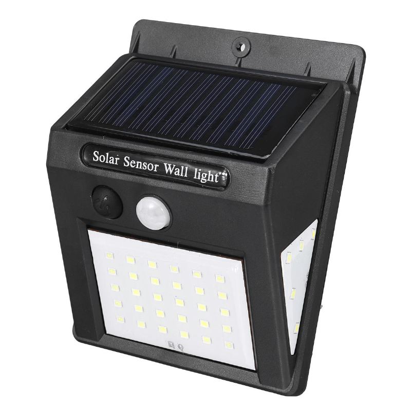 Vodotěsné Ip44 Solární Senzor Pohybu Světla Lidské Tělo Indukční Nástěnná Lampa Venkovní Zahradní Lampy