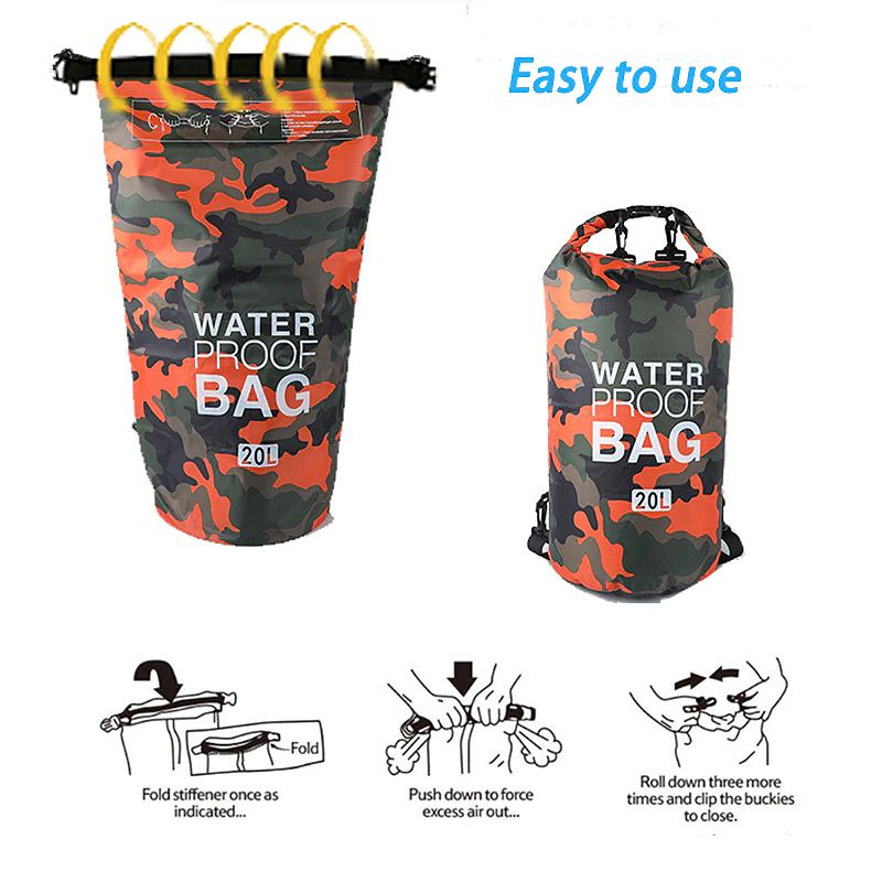 Vodotěsný Batoh Camouflage Portable Outdoor Sport