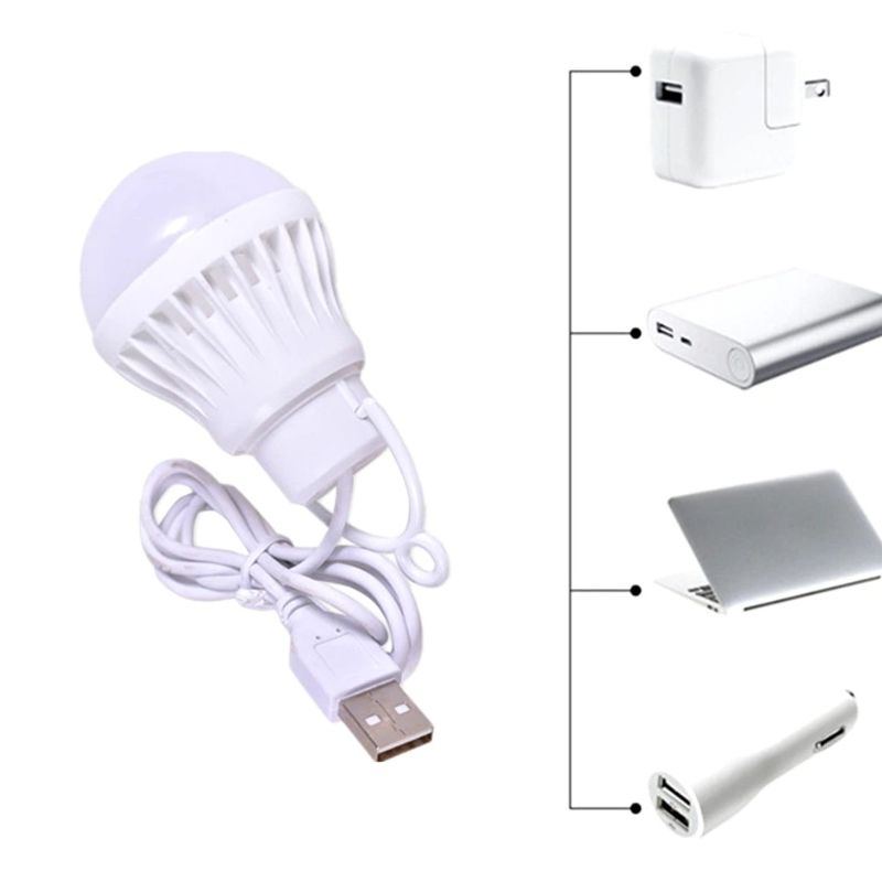 Žárovka Do Stanu Přenosné 5v Led Světlo 1.2m Usb