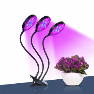 1/2/3 Head Plant Grow Light Led Lampa Hydroponie Skleníková Zahrada 360° Flexibilní Vnitřní Stmívatelné