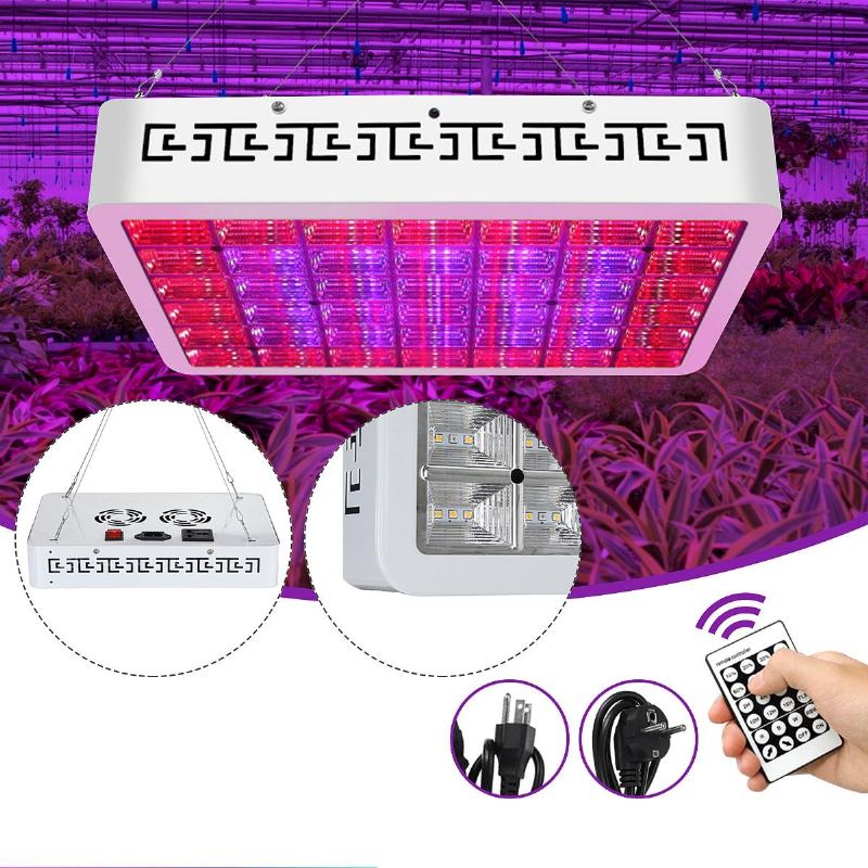 130led Stmívatelné Grow Light Full Spectrum Veg Plant Lamp Timing Remote