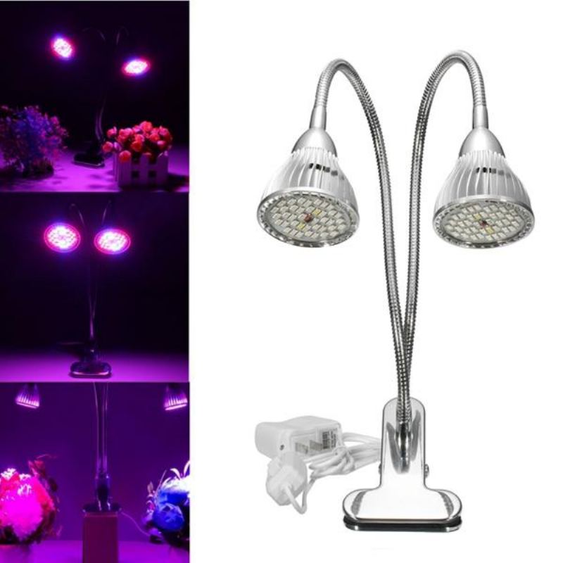 15w Flexibilní Připínatelná Hydroponická Rostlina Led Dual Grow Light Full Spectrum Flower Lamp