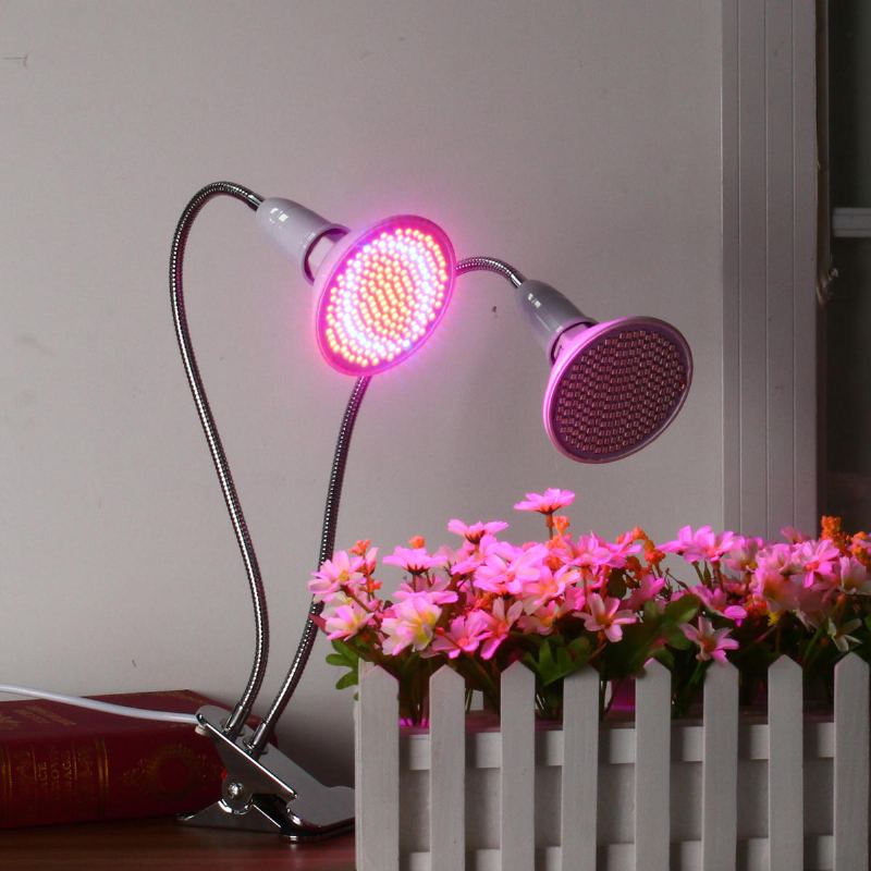 20cm Trubice S Držákem Žárovky S Dvojitou Hlavou A Vypínačem Pro E27 Led Grow Light