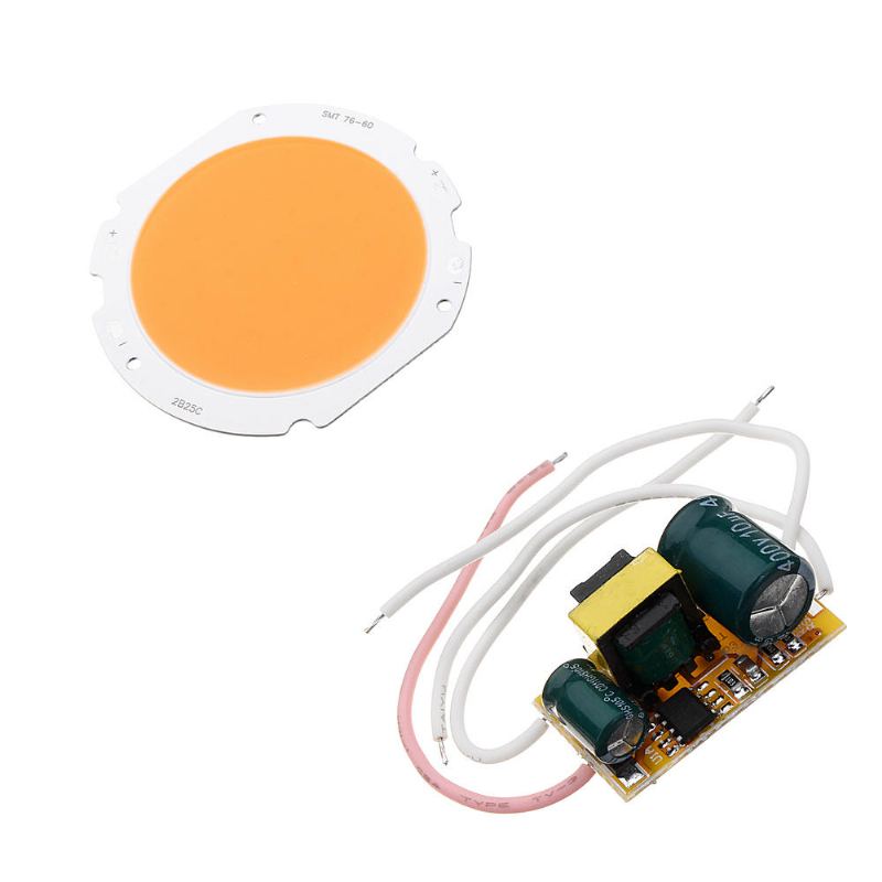 20w Led Cob Round Grow Light Chip Diy S Ac90-240v Napájecím Zdrojem Pro Pokojovou Rostlinu