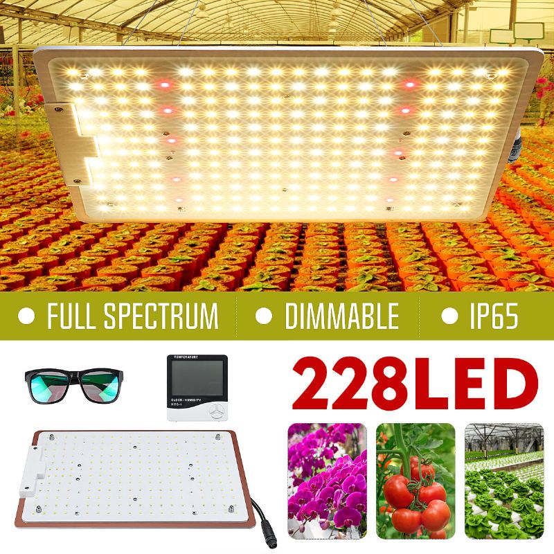 228led Lampa Pro Pěstování Rostlin S Plným Spektrem Stmívatelná Ip65 Hydroponická Pro Růst