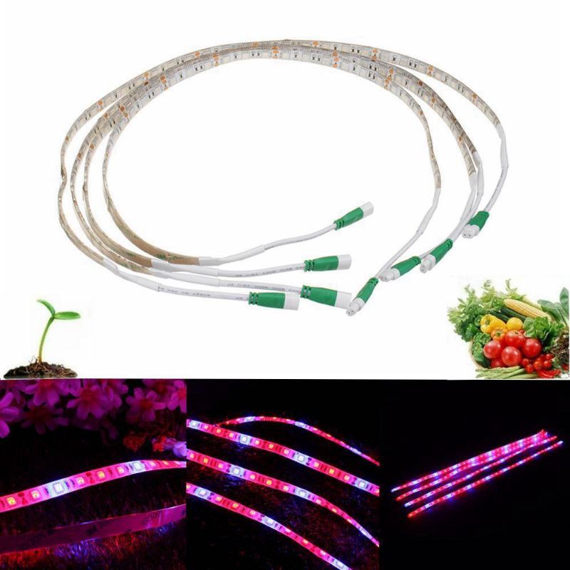 4 Ks 20w 36 Led Grow Light Strip Červená:modrá 4:1 Vodotěsné Led Světlo Na Rostliny Eu/us Plug Ac100-240v