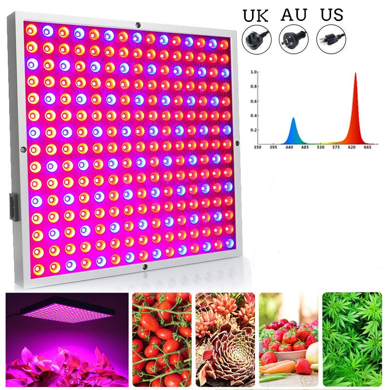 45w Led Grow Light Panel Rostoucí Lampa Hydroponie Vnitřní Osvětlení Květiny Zelenina Ac85-265v