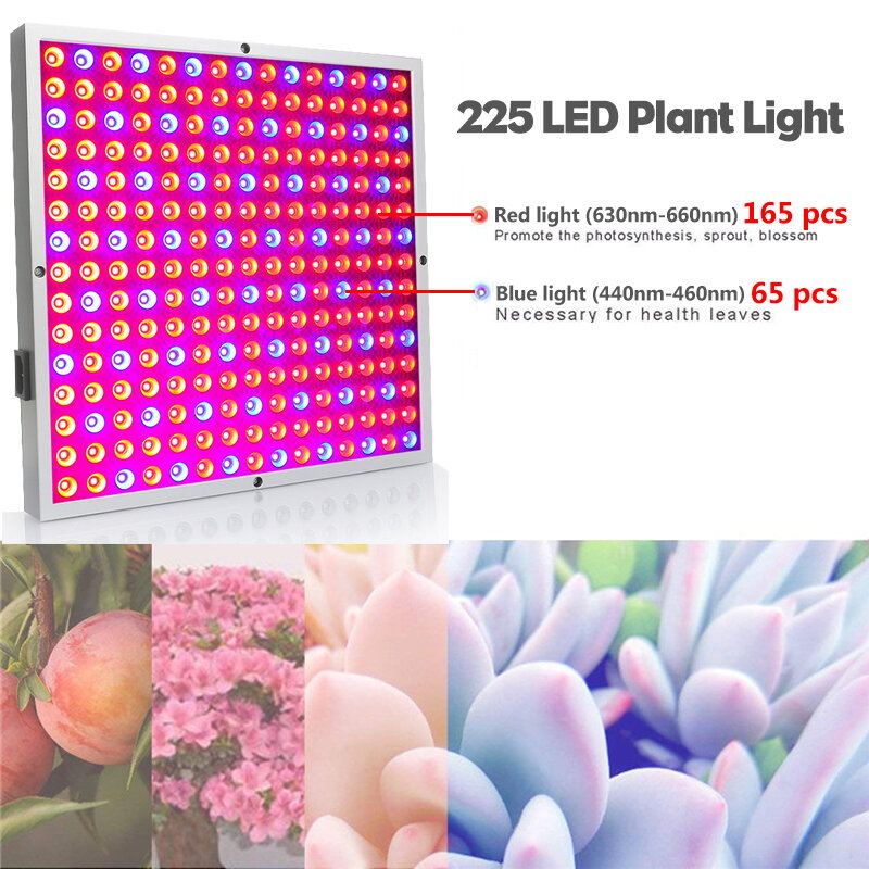 45w Led Grow Light Panel Rostoucí Lampa Hydroponie Vnitřní Osvětlení Květiny Zelenina Ac85-265v