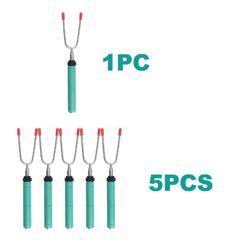 5-20pcs 34palcová Teleskopická Vidlička Na Grilování Tyčinky Na Špízová Na