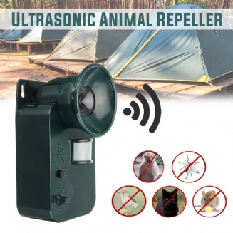 5000 Sqft 9v Dc Ultrazvukový Bezdrátový Odpuzovač Škůdců Venkovní Bezpečně Odpuzuje Různá Zvířata