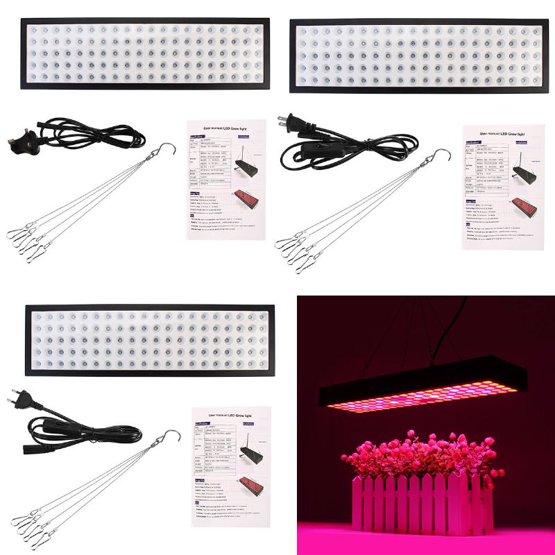 5000w Led Grow Light Strip Hydroponický Celospektrální Rostlinný Panel S Rostlinami A Květinami