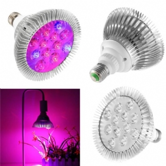 9w 12 Led E27 Červená Modrá Lampa Na Pěstování Rostlin Pro Hydroponii Květiny Zelenina