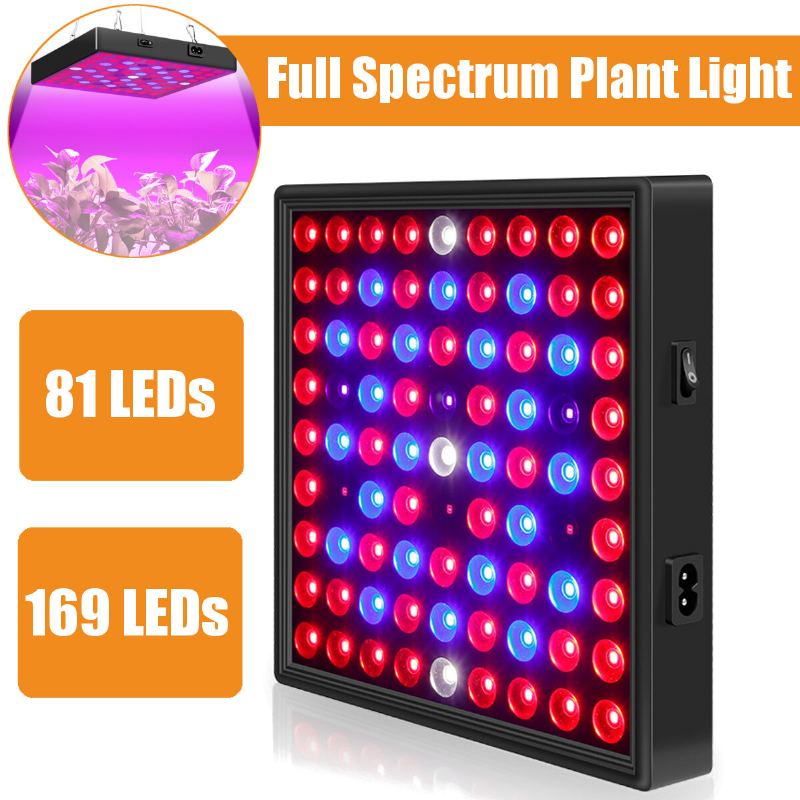 Ac110-240v Led Grow Light Plnospektrální Rostlinná Lampa Pro Vnitřní Hydroponické Rostlinné Květiny