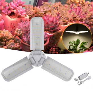 Ac110-265v E27 40w 2835 Třílistá Led Grow Light Plnospektrální Hydroponická Lampa Se Závěsným Držákem Pro Rostliny