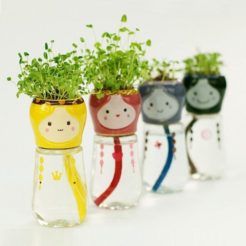 Diy Mini Doll Tail Absorpce Vody Rostlina V Květináči Stolní Kancelářská Výzdoba