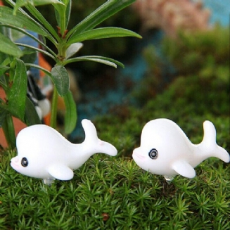 Diy Miniaturní Krásné Ozdoby Delfínů Květinové Zahradní Dekorace