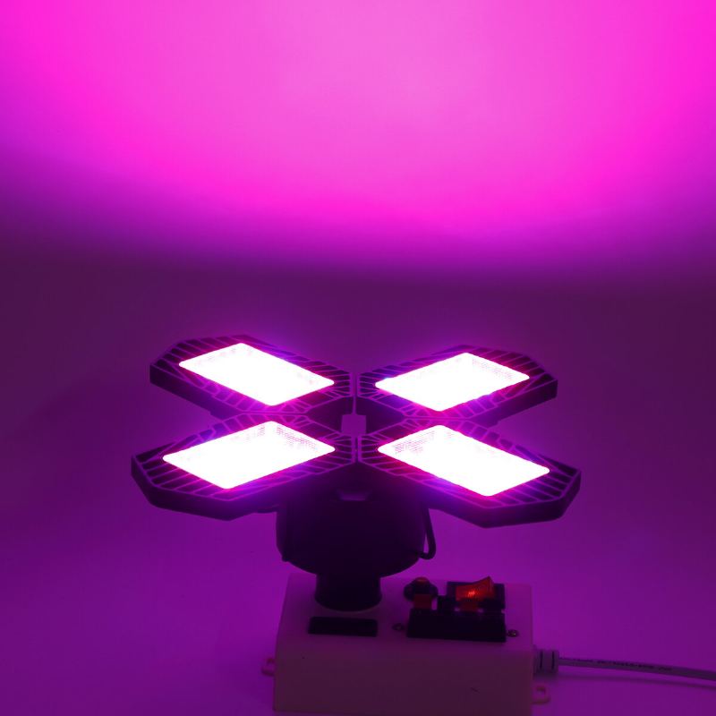 E26/e27 132led Grow Light 2835 Full Spectrum 4 Blades Hydroponic Plant Veg Flower Lamp Ac85-265v