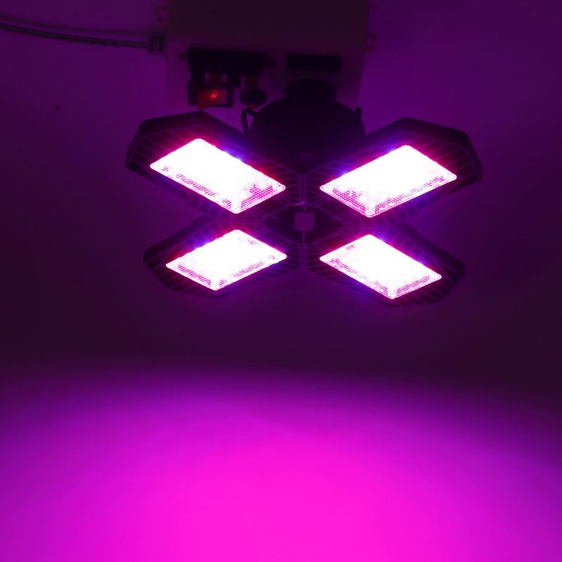 E26/e27 132led Grow Light 2835 Full Spectrum 4 Blades Hydroponic Plant Veg Flower Lamp Ac85-265v