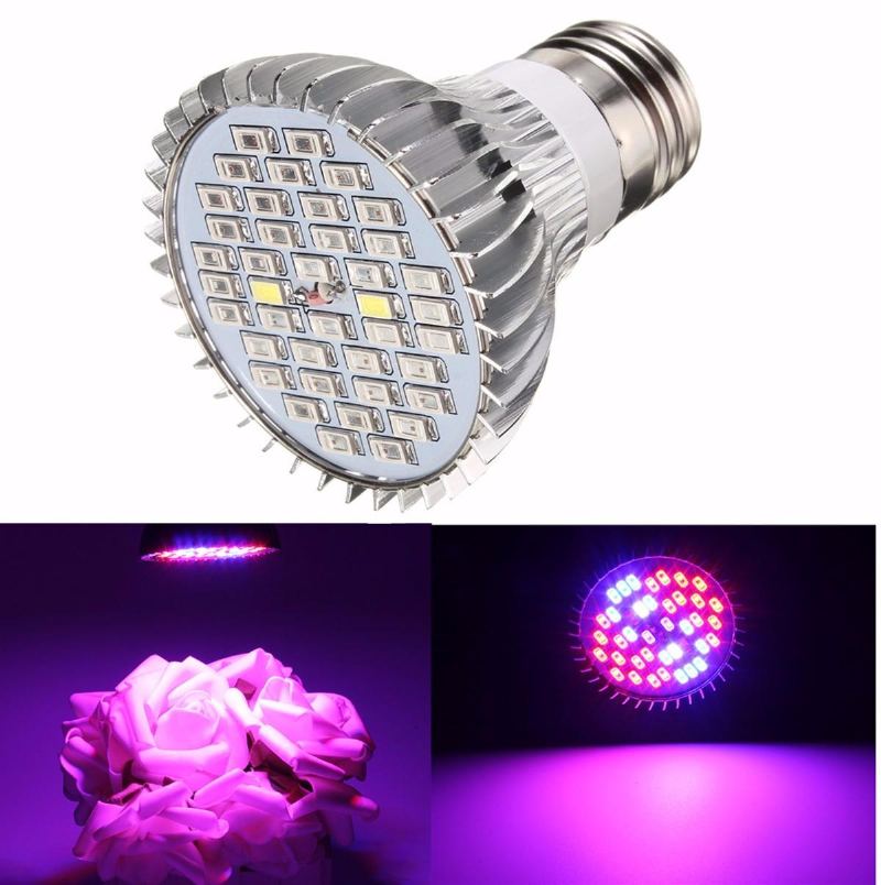 E27 15w Led Grow Lamp Rostlinná Lampa 85-265v 800-1200lm