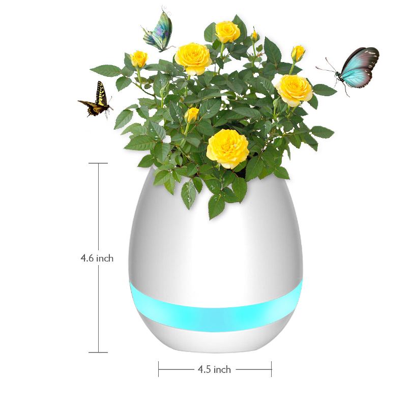 Hudební Květináč Smart Touch Plant Play Sedmbarevná Lampa Klavírní Led Světlo Bluetooth