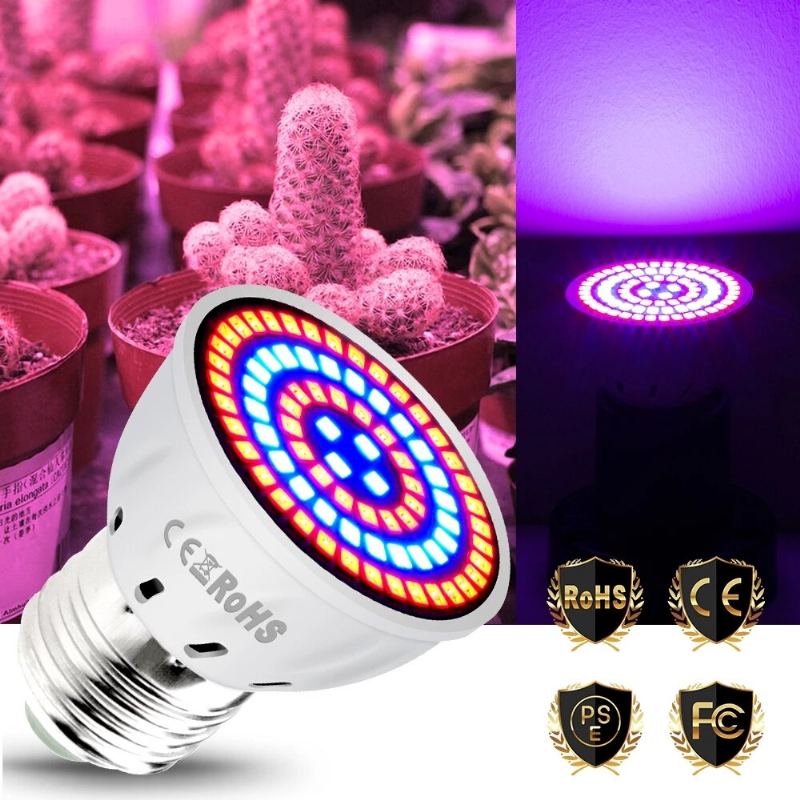 Led Fyto Lampy Full Spectrum Grow Light Led Žárovky Sazenice Led Lampa Pro Pěstování Rostlin E14 E27 Pro Výsadbu Skleníků