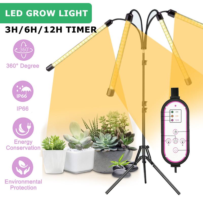 Led Grow Light Stativová Lampa Pro Pěstování Rostlin Se Stativem Pro Pokojové Rostliny