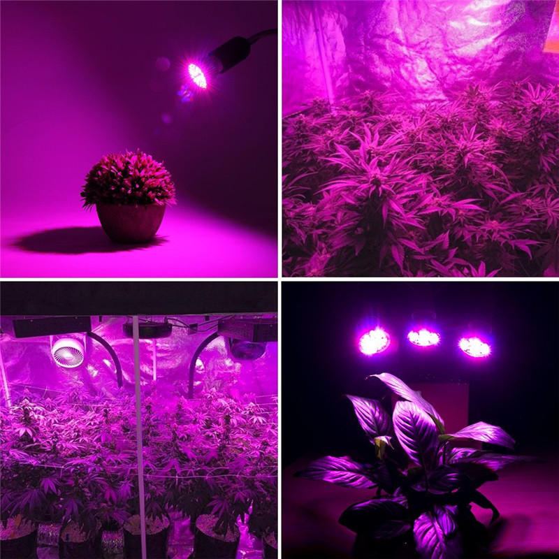 Led Žárovka Grow Light E27 2835 Smd Full Spectrum Plant Hydroponic Aquarium Ac85-265v