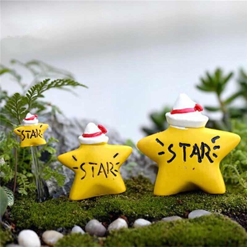 Micro Yellow Star Krajina Pryskyřice Rostlina V Květináči Microlandschaft Garden Diy Ornamenty