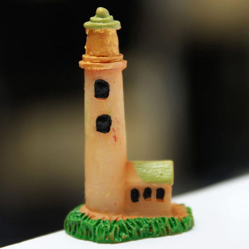 Mini Resin Lighthouse Mikrokrajinářské Dekorace Zahrada Diy Dekor