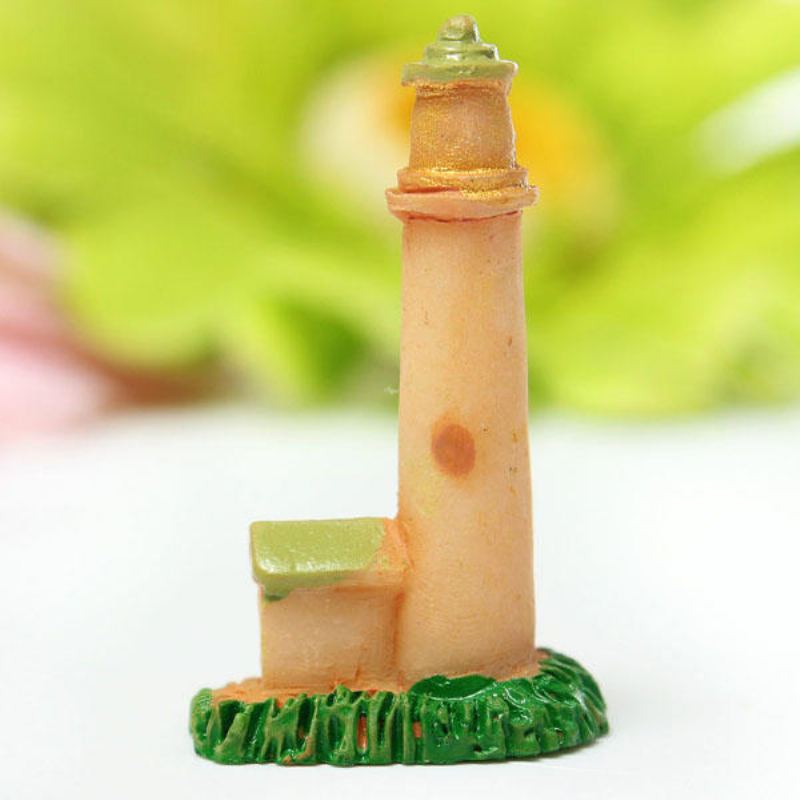 Mini Resin Lighthouse Mikrokrajinářské Dekorace Zahrada Diy Dekor