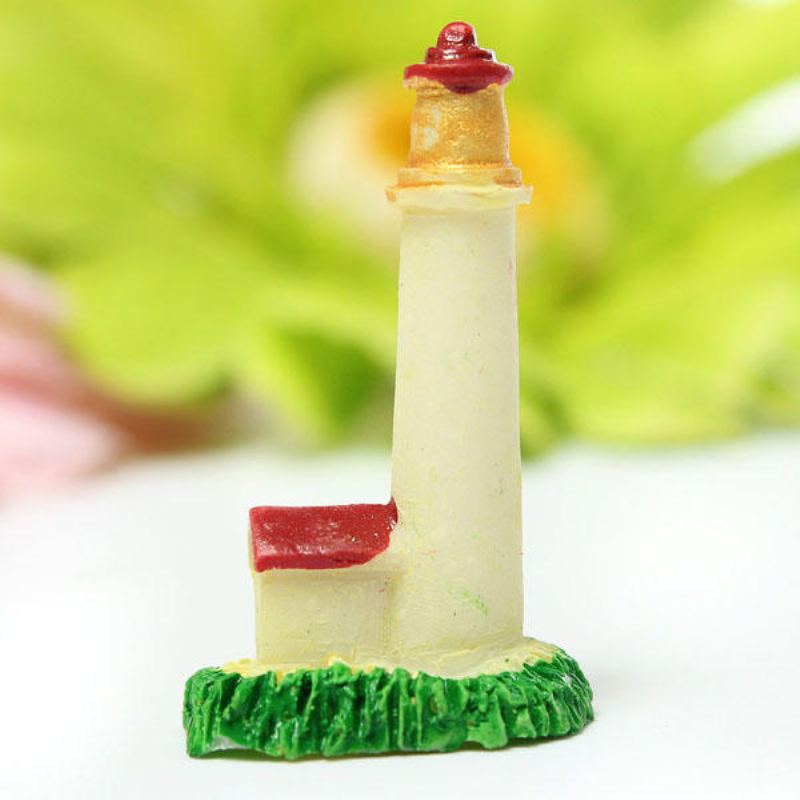Mini Resin Lighthouse Mikrokrajinářské Dekorace Zahrada Diy Dekor