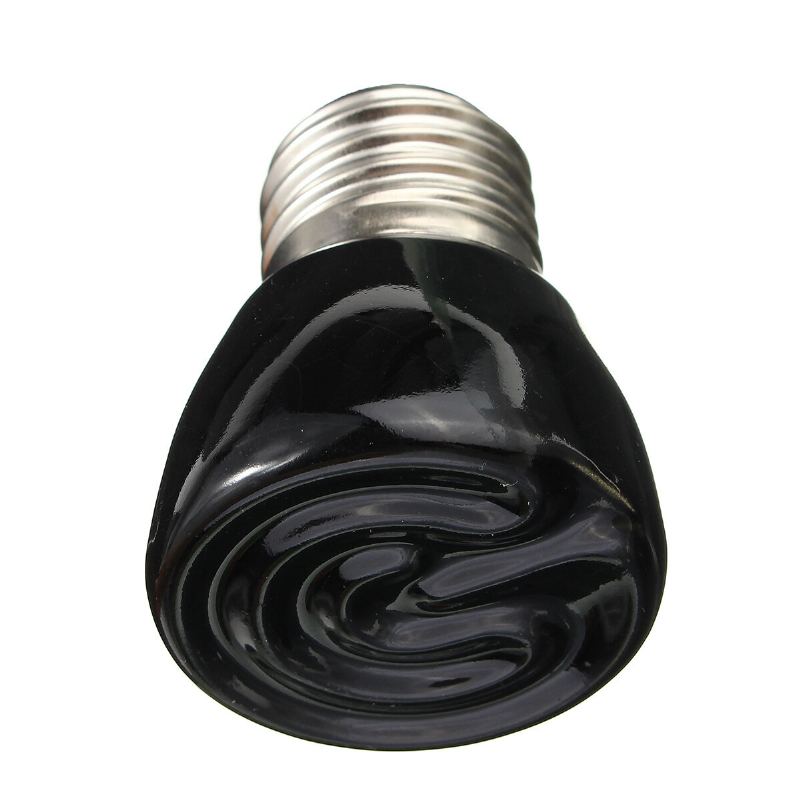 Průměr 45mm Černý Infračervený Keramický Zářič Žárovka Žárovky Pro Domácí Mazlíčky Plazů Ac220v